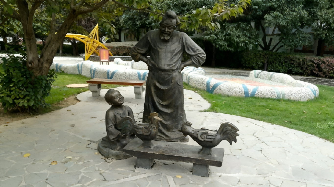 祖孙戏鸡・民俗生活